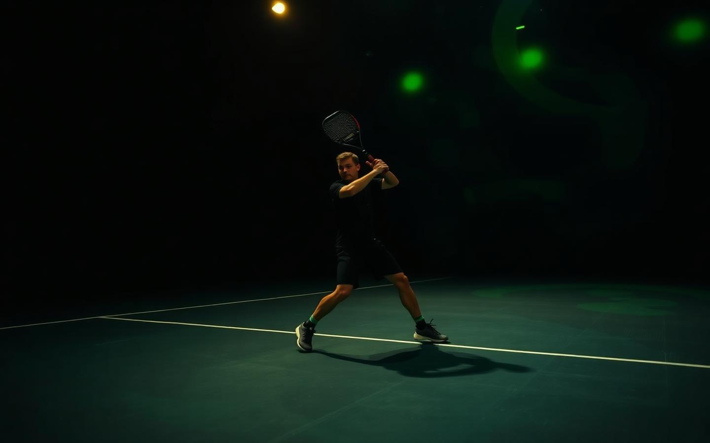 Jogador de padel em ação
